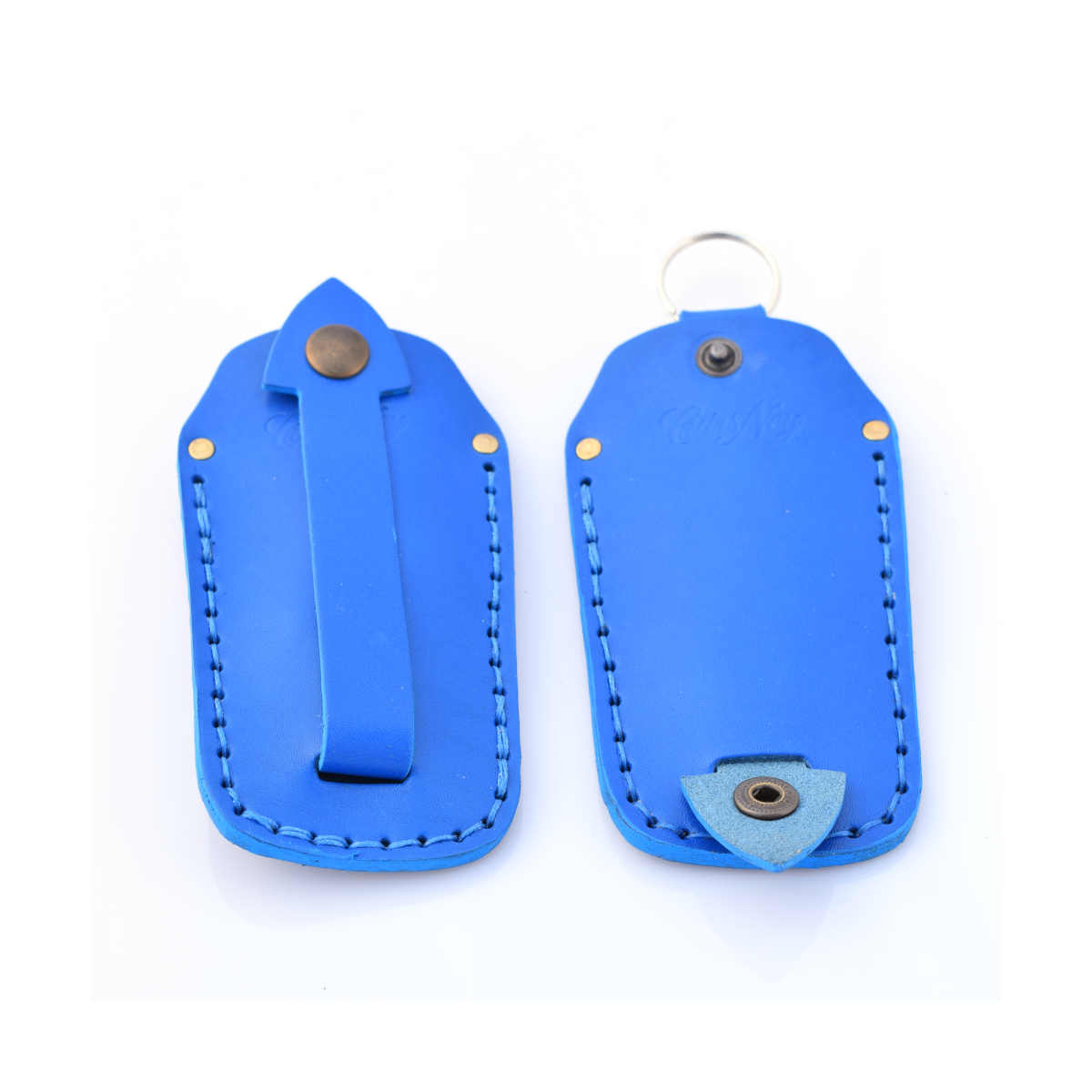 Bleu),2 Porte Clés Inscriptibles Porte Clef Couleur Porte