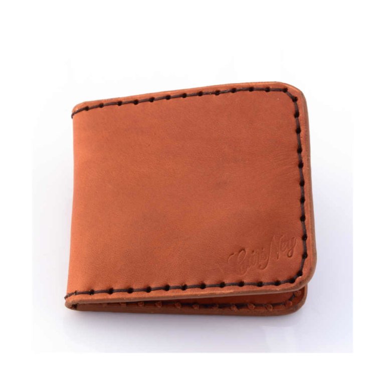 Porte-cartes En Cuir Véritable - Capacité 20 Cartes + Billets, Compact 7.5x10.5x2 Cm, Design Classique Beige