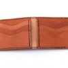 Porte-cartes bancaires en cuir marron cognac