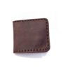 Porte-cartes bancaires en cuir marron chocolat