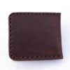 Porte-cartes bancaires en cuir marron chocolat