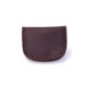 Porte-monnaie plat marron chocolat en cuir by "cuirs Ney"