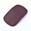 Porte-monnaie plat marron chocolat en cuir by "cuirs Ney"