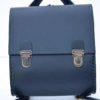 Sac à dos noir en cuir "petit modèle" - fabrication artisanale