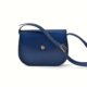 Sac bleu marine en cuir à bandoulière "Cerise" pour femme