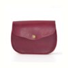 Sac rouge Bordeaux en cuir à bandoulière "Cerise" pour femme