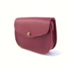 Sac rouge Bordeaux en cuir à bandoulière "Cerise" pour femme