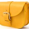 Sac jaune pour femme à bandoulière "Joly", en cuir