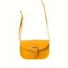 Sac jaune pour femme à bandoulière "Joly", en cuir