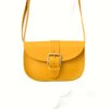 Sac jaune pour femme à bandoulière "Joly", en cuir