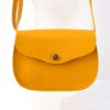 Sac jaune en cuir à bandoulière "Cerise"