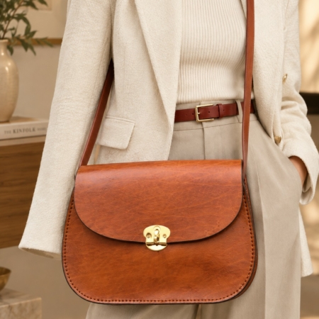 Sac à bandoulière en cuir "Baze" pour femme