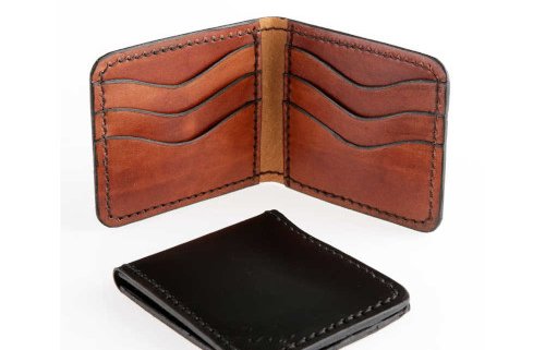 Porte cartes bancaires en cuir