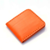 Porte-cartes bancaires en cuir orange