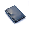 Portefeuille en cuir bleu à 3 volets