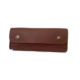 Trousse marron foncé en cuir