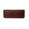 Trousse marron foncé en cuir