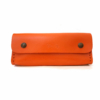 Trousse en cuir orange - by "Les Cuirs Ney"