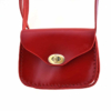 Petit sac rouge en cuir à bandoulière "Camille"