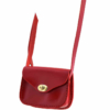 Petit sac rouge en cuir à bandoulière "Camille"