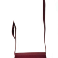 Petit sac rouge Bordeaux en cuir à bandoulière "Audrey"