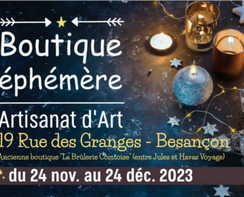 Boutique éphémère pour Noel à Besançon