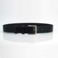 Ceinture noire en cuir "Léo"