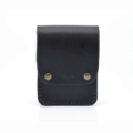 Pochette noire en cuir à mettre à la ceinture "Grand Albin"