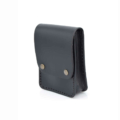 Pochette noire en cuir à mettre à la ceinture "Grand Albin"