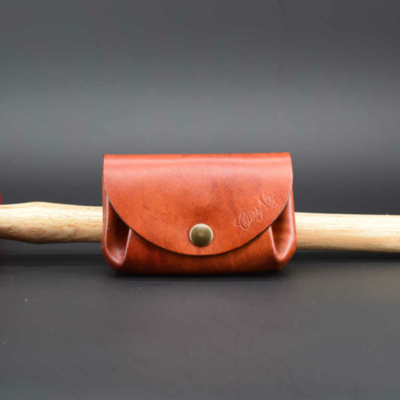 Porte-monnaie "Grand-Mère" en cuir naturel - 3 poches