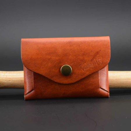 Porte-monnaie sans couture en cuir naturel - simple mais efficace !